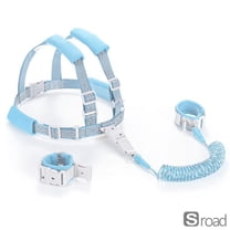 2-in-1 Kids Safety Harness Leash With Reflective Strip, Adjustable Anti-Lost Walking Vest & Detachable Wristband For Toddlers 1-8 Years, Child Walking Reins For Outdoor Travel