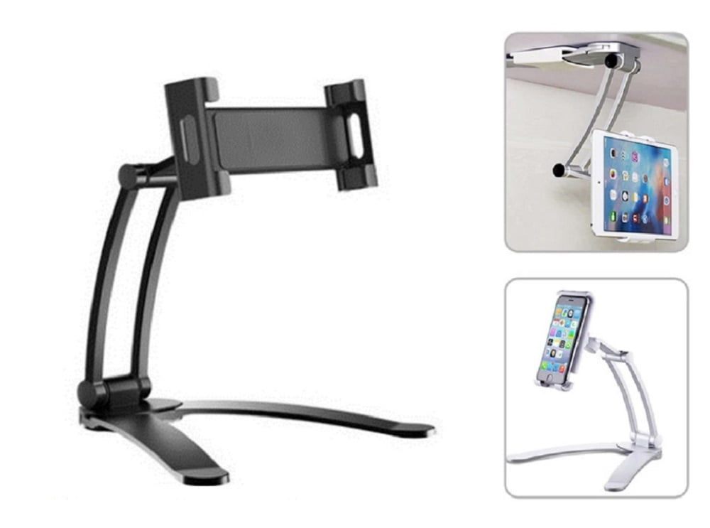 2in1 Kitchen Tablet Holder Adjustable, Foldable Wall Mount