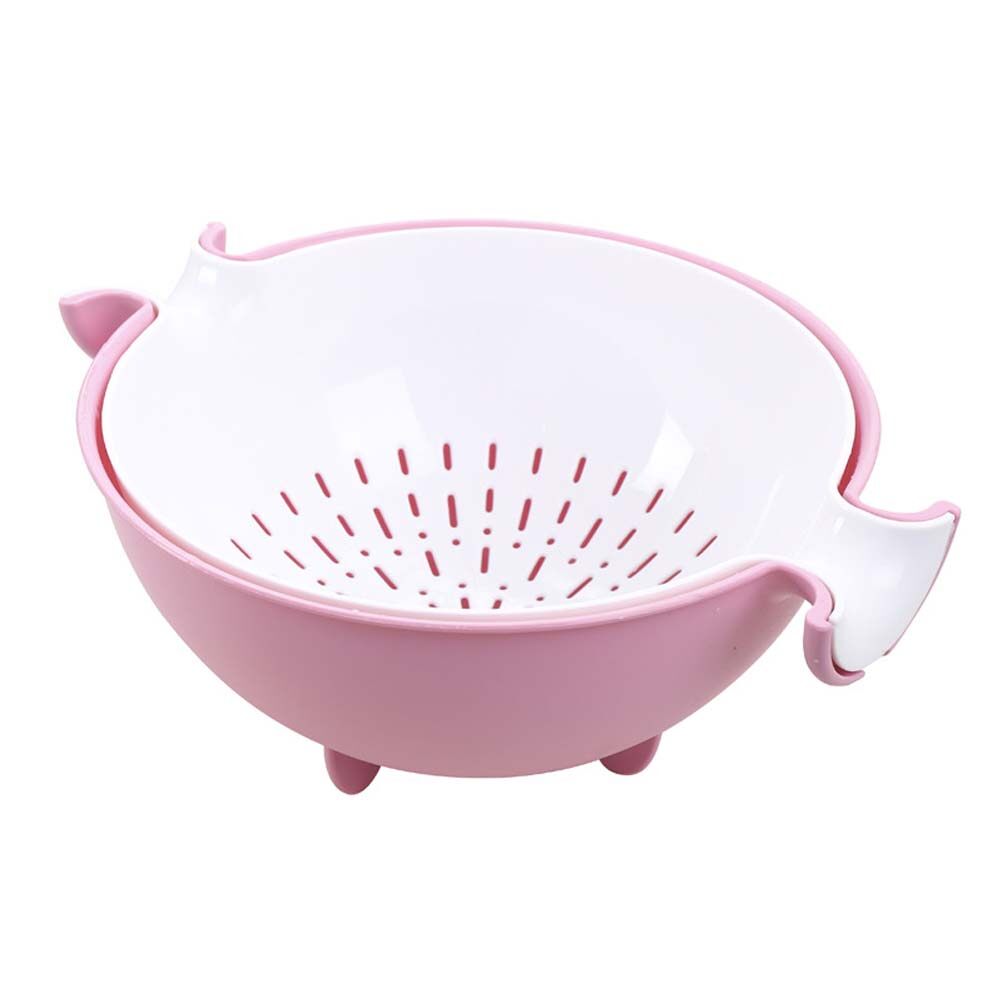 2in1 Kitchen Strainer Colander and Bowl Sets Large Plastic Washing