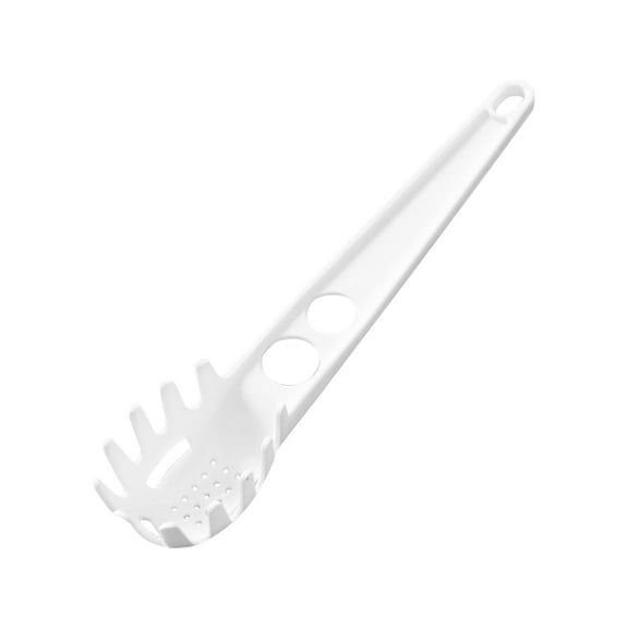 2-in-1 Kitchen Yolk Separation Spoon | Multi-Purpose Strainer & Stirring Spoon with Hanging Hole | Heat-Resistant Red Plastic Design for Easy Cooking