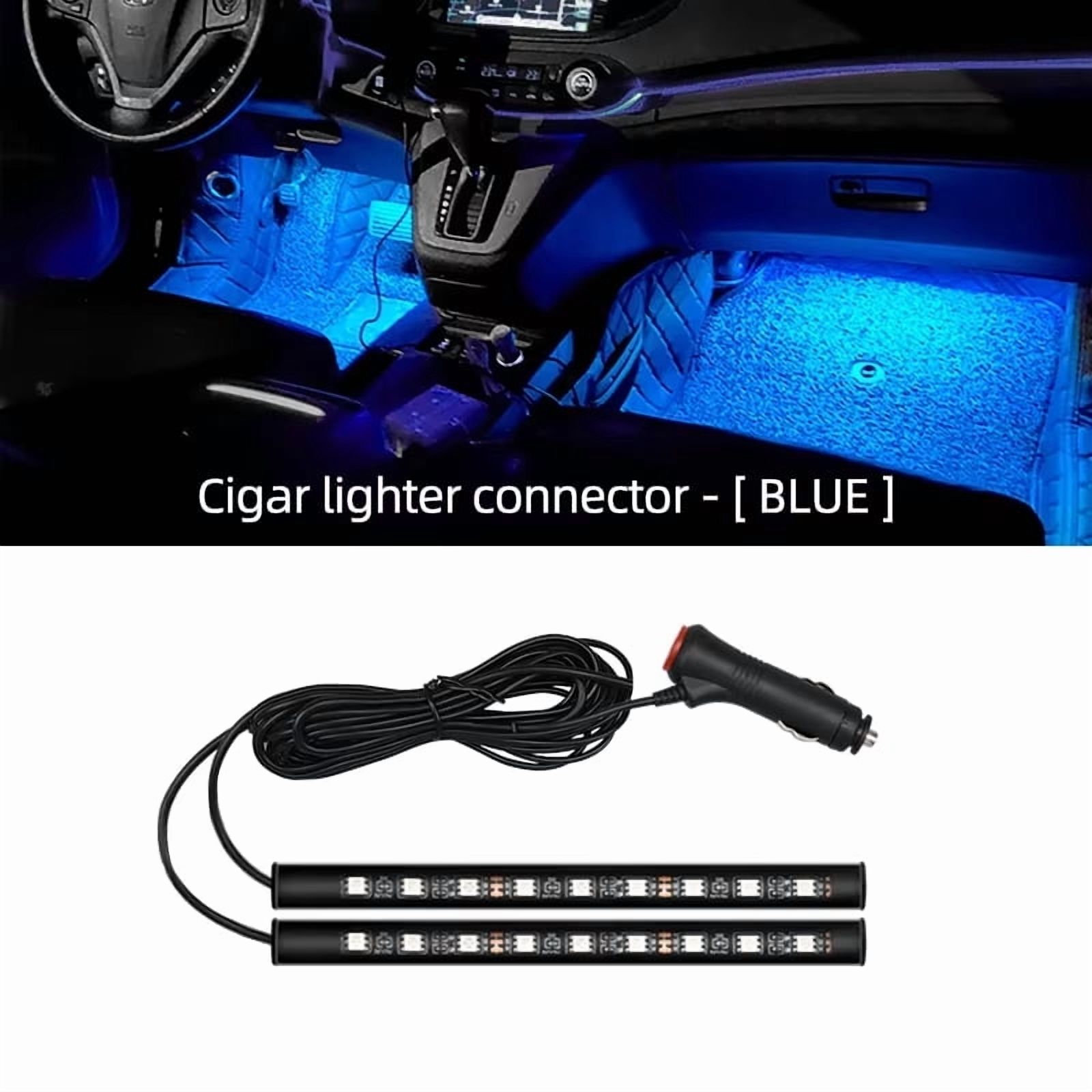 2 in 1 LED Car Neon Light Foot Light LED Interior Decoration Backlight ...