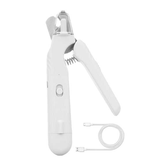 2-in-1 LED Pet Nail Clipper & Grinder - Safe Quiet Grooming Tool for Dogs & Cats