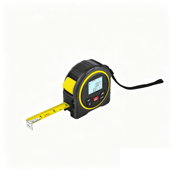 2-in-1 Laser Tape Measure, 132Ft/40m Laser Distance Meter with 16Ft Measuring Tape, Rechargeable Laser Measuring Tool, Backlit LCD Screen Ideal for Home Construction Woodworking DIY