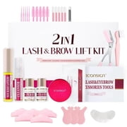 2-in-1 Lash Lift & Brow Lamination Kit   Professional Eyelash & Eyebrow Styling Set for Salon & Home Use, Easy DIY Application