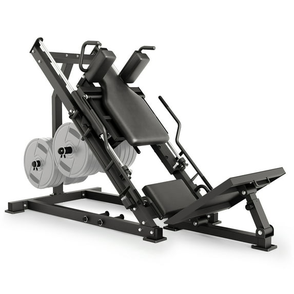 2-in-1 Leg Press & Hack Squat Machine for Home Gym, 1400LBS Capacity Lower Body Trainer with Linear Bearing, Solid Steel Frame, and Adjustable Angles