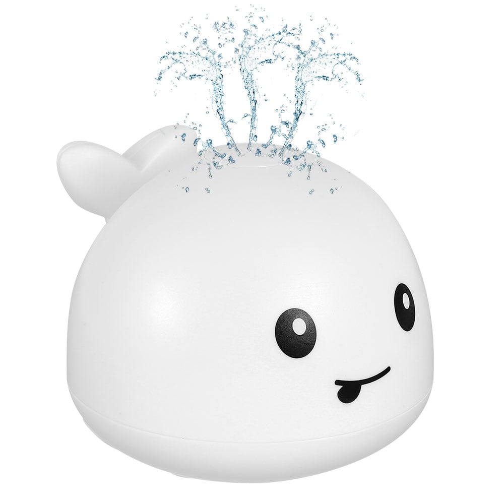 2 in 1 Light up Whale Bath Toy for Kids, Induction Water Spray Toy