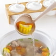 thumbnail image 1 of 2-in-1 Long Handle Filter Skimmer and Soup Spoon - 9.6 Plastic PP Colander Spoon for Hot Pot, Porridge,Soup - Safe Temperature: -20 to +120Â°C - Easy to Clean Lightweight Beige, 1 of 6