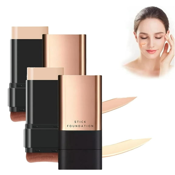 2 in 1 Luxury Anti-Wrinkle Foundation Stick - Korea Flawless Eraser, Long-lasting Double Head Make-Up