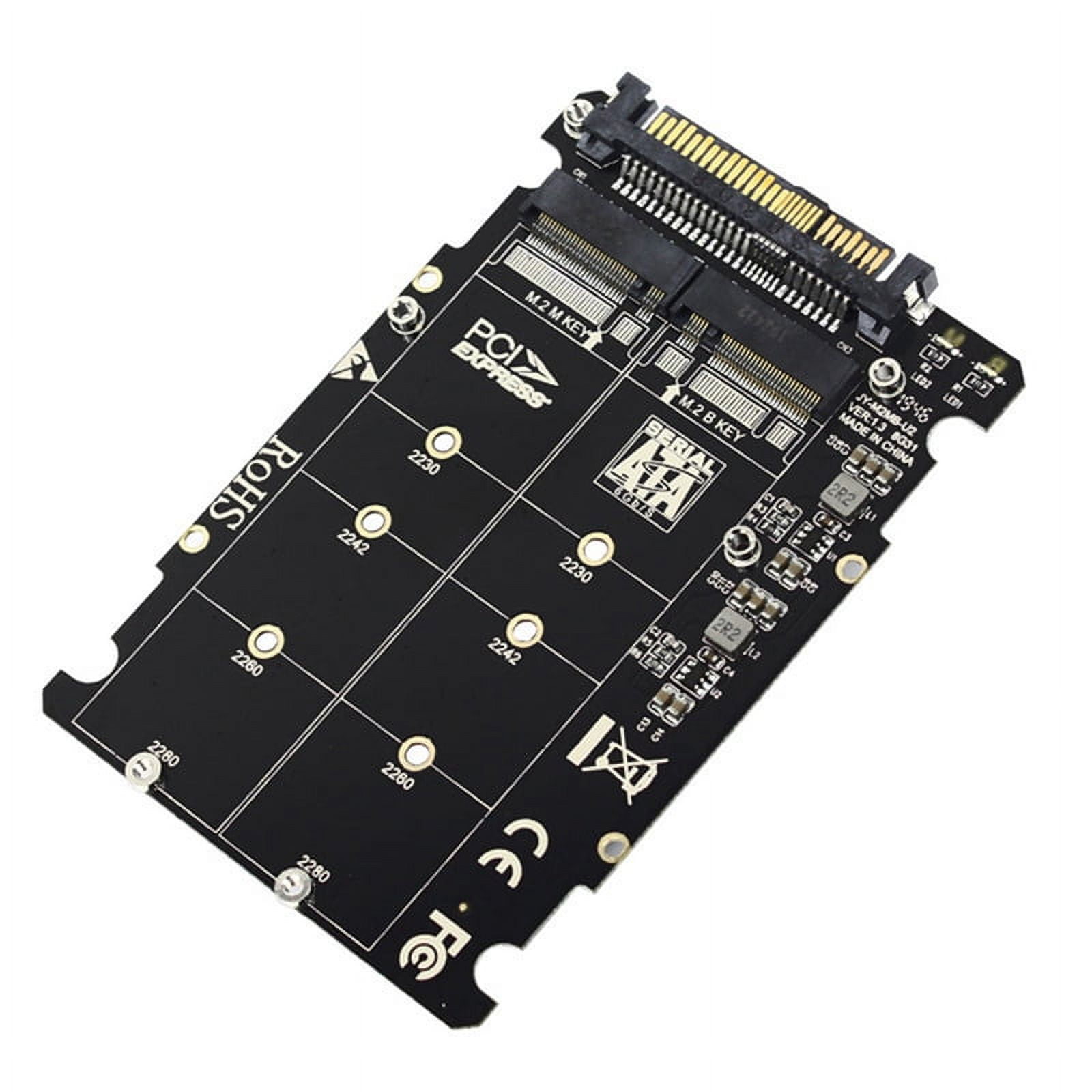 2 in 1 M.2 NVMe SATA U2PCB M.2 NVME SSD Key M Key B SSD to U.2 SFF8639
