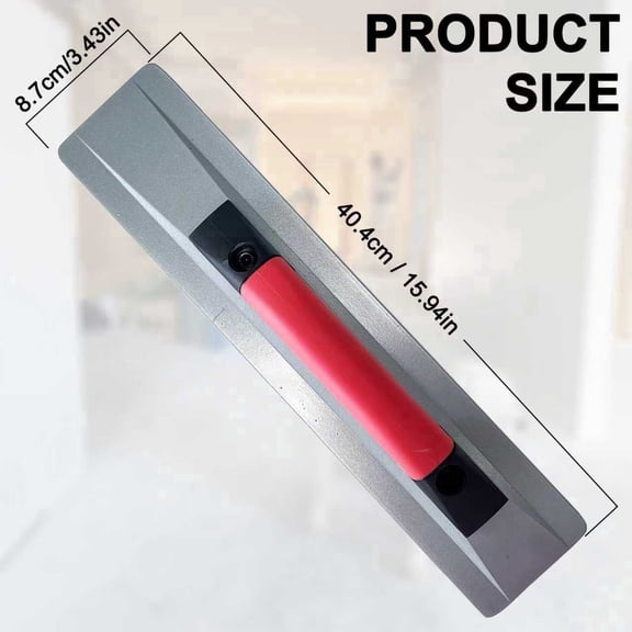 2-in-1 Magnesium Hand Float & Trowel (16 Inch), Lightweight Concrete and Drywall Finishing Tool for Skimming, Smoothing, and Leveling Large Surfaces
