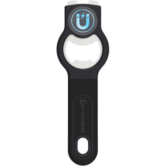 2-in-1 with Magnet Manual Beer & Soda Cap Opener with Cap Catcher, Soft-touch Handle, Durable Stainless Steel Lifter, Dishwasher Safe, Kitchen & Bar Essential (1 Pack)