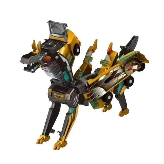 2 in 1 Magnetic Cars Collision Transforming Dino Toys – for Boys Girls Age 2-12, Christmas Birthday Gift (Gold)