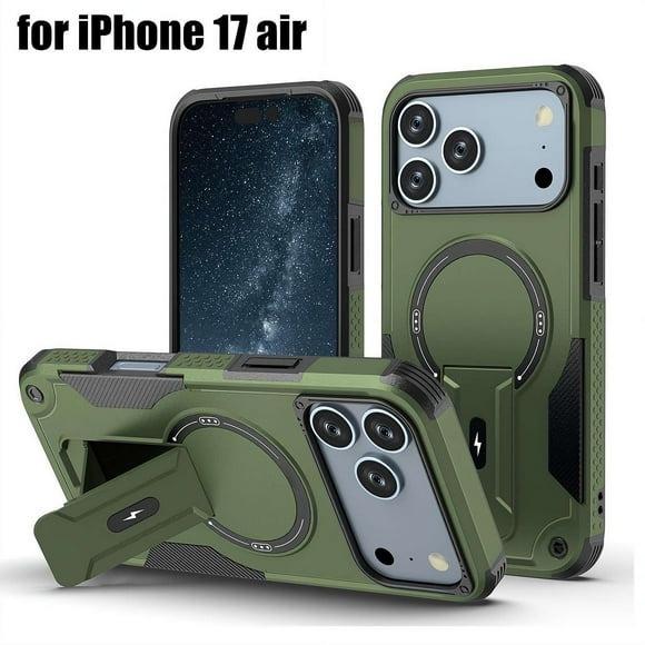 2-in-1 Magnetic Case with Phone Stand for iPhone 17/Air/Pro/ProMax, Protective Phone Cover