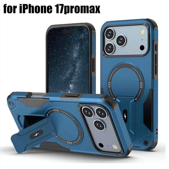 2-in-1 Magnetic Case with Phone Stand for iPhone 17/Air/Pro/ProMax, Protective Phone Cover