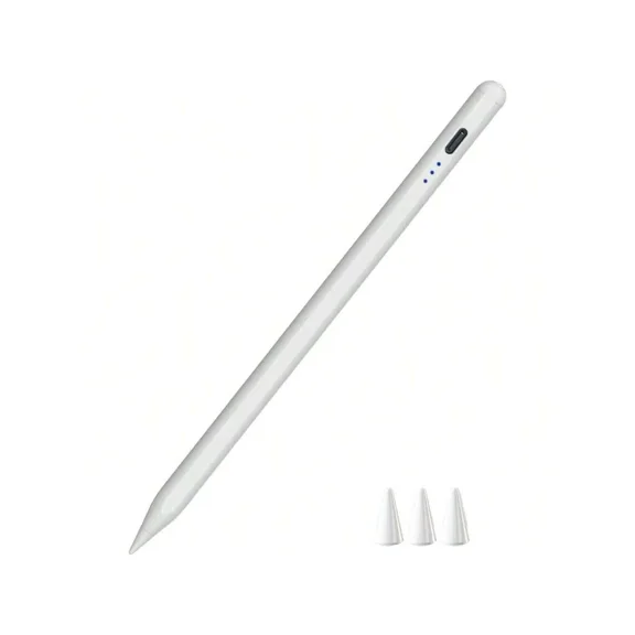 2-in-1 Magnetic Digital Pen: Universal Active Stylus for All Touch Screens | Seamless Rechargeable Pencil for iPad, Samsung & Android Tablets | Precision Drawing & Smooth Writing Tool with Fast