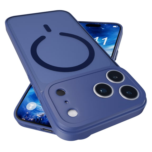 2-in-1 Magnetic Phone Case Compatible with Apple iPhone 14 Pro, Case for Car & Daily Use, Ultra Slim Strong Suction Magnetic Cover, Shockproof Wireless Charging Anti-Slip Protective Case