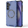 thumbnail image 1 of 2-in-1 Magnetic Phone Case for Samsung Galaxy S24, [Anti-fall] [Compatible with MagSafe] Shockproof Translucent Honeycomb Pattern Back Ultra Slim Protective Case for Samsung Galaxy S24,Blue, 1 of 11