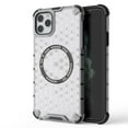 thumbnail image 1 of 2-in-1 Magnetic Phone Case for iPhone 12 Pro / 12 6.1", [Anti-fall] [Compatible with MagSafe] Shockproof Translucent Honeycomb Pattern Back Ultra Slim Protective Case for iPhone 12 Pro / 12 6.1",White, 1 of 11