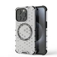 thumbnail image 1 of 2-in-1 Magnetic Phone Case for iPhone 13 Pro, [Anti-fall] [Compatible with MagSafe] Shockproof Translucent Honeycomb Pattern Back Ultra Slim Protective Case for iPhone 13 Pro,White, 1 of 11