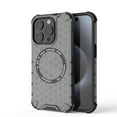 thumbnail image 1 of 2-in-1 Magnetic Phone Case for iPhone 13 Pro, [Anti-fall] [Compatible with MagSafe] Shockproof Translucent Honeycomb Pattern Back Ultra Slim Protective Case for iPhone 13 Pro,Black, 1 of 11
