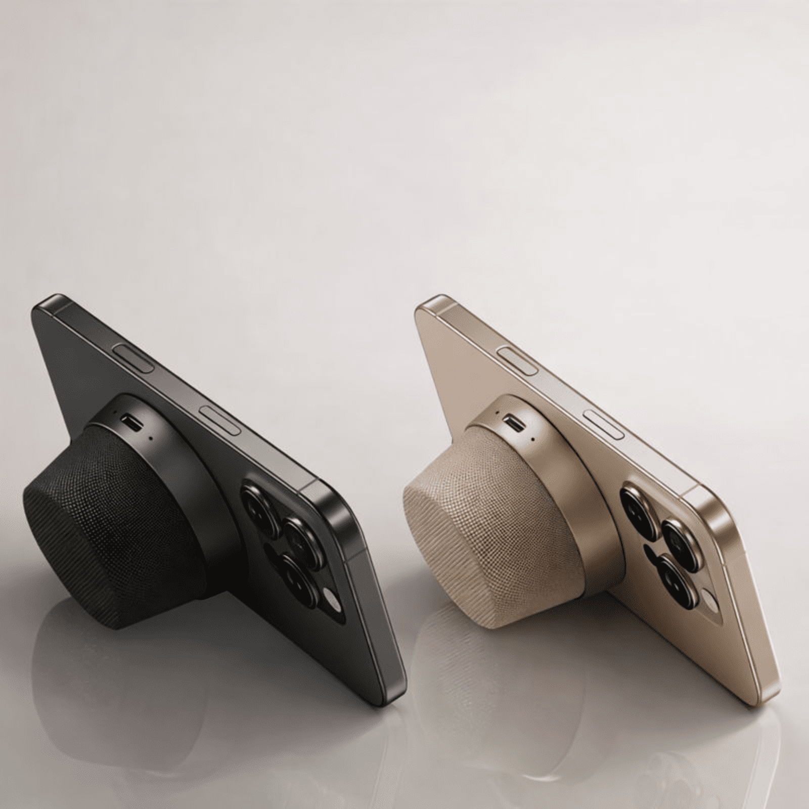 2-in-1 Magnetic Phone Stand Bluetooth Speaker, IPX6 Water Resistant, TWS Stereo Pairing