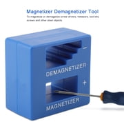 2 in 1 Magnetizer Demagnetizer Tool for Screwdriver Tips, Small Magnetic Tool and Hardware Driver Bit Charger Blue 5x5x3cm / 1.97x1.97x1.18 in