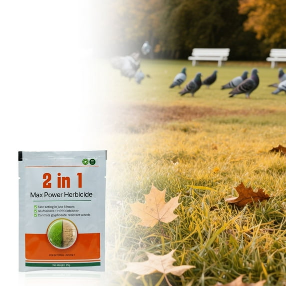 2-in-1 Maximum Power Herbicide for Long-Lasting Weed Control, Low-Toxicity Formula for Efficient and Safe Garden Use