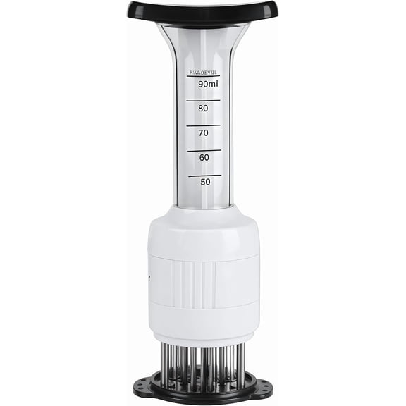 2-in-1 Meat Tenderizer & Marinade Injector with Stainless Needles Kitchen Tool for Injecting Marinades & Tenderizing Meats, Ideal for BBQ, Smoking, and Cooking Beef, Turkey, Pork, and Poultry