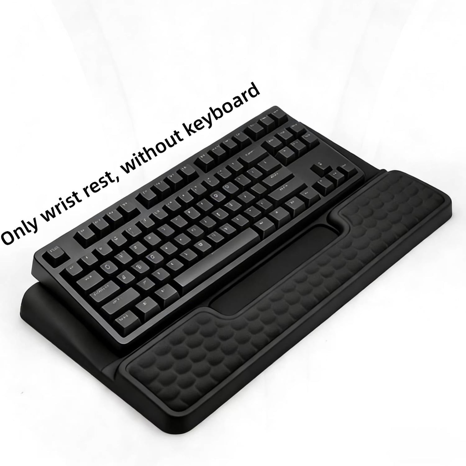 2-in-1 Mechanical Keyboard Wrist Rest with Integrated Memory Foam, Office Ergonomic Hand and Wrist Support Pad