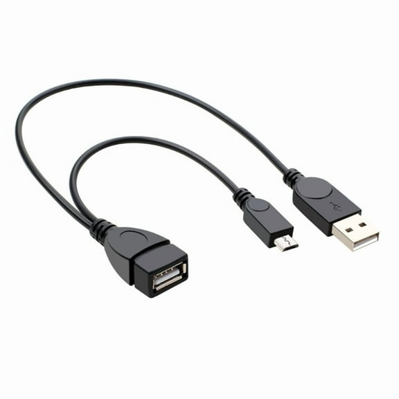 2 in 1 Micro USB to USB Adapter (OTG Cable and Power Cable) USB Female to Micro USB for Fire Stick PlayStation Classic