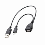 2 in 1 MicroUSB to USB Adapter OTG Adapter Cable for Fire Stick Gaming Consoles