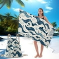 thumbnail image 1 of 2 in 1 Microfiber Quick Dry Beach Towel with Drawstring Backpack, Super Absorbent Lightweight Travel Towel for Adults, 55x27 Inches, 1 of 9