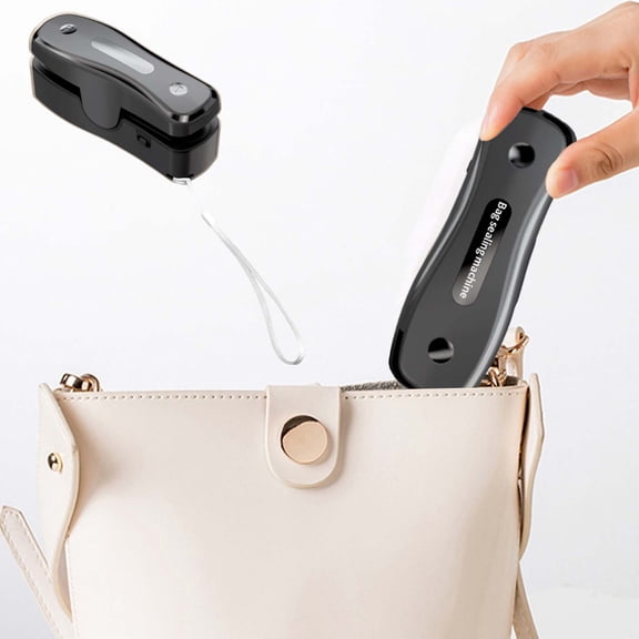 2-in-1 Mini Bag Sealer with Cutter, USB-C Rechargeable Handheld Heat Sealer for Plastic Bags, Portable Bag Resealer for Snacks & Food Storage