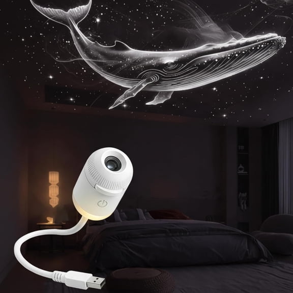 2-in-1 Mini Galaxy Star Projector | Galaxy Projector Night Light for Bedroom | USB Starry Sky Light Projectors | Led Lamp for Ceiling Wall Room Decor | Proyector de Galaxias para Habitación