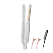 2-in-1 Mini Hair Straightener & Curler - Ceramic Fast Heating 140-220 C - Portable Flat Iron for Short Hair Travel Styling