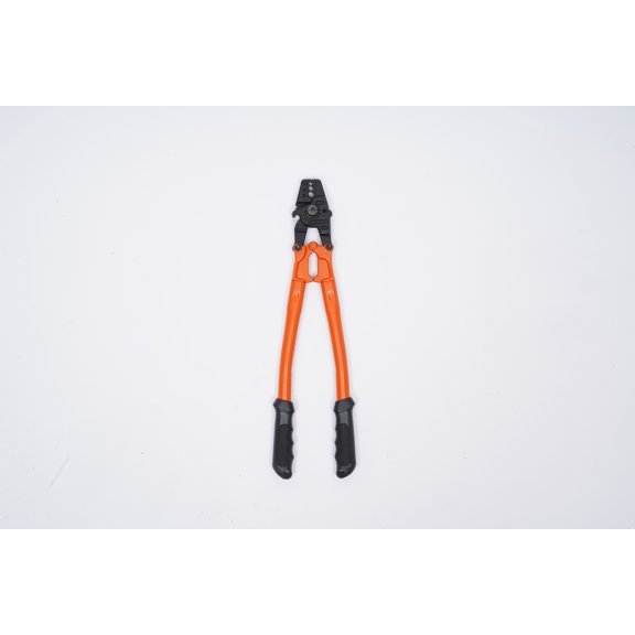 2-in-1 Modern Ergonomic Design Cimping Tool for Aluminum Oval Sleeves Red Black for Cable Construction