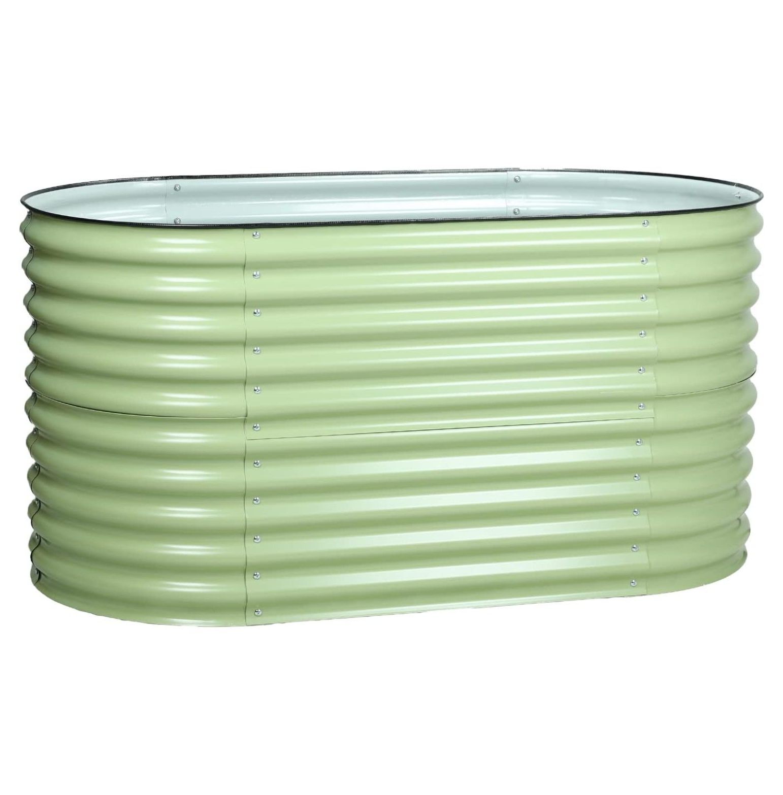 2 in 1 Modular Aluzinc Metal Raised Garden Bed 63''(L) x32''(W) x32''(H