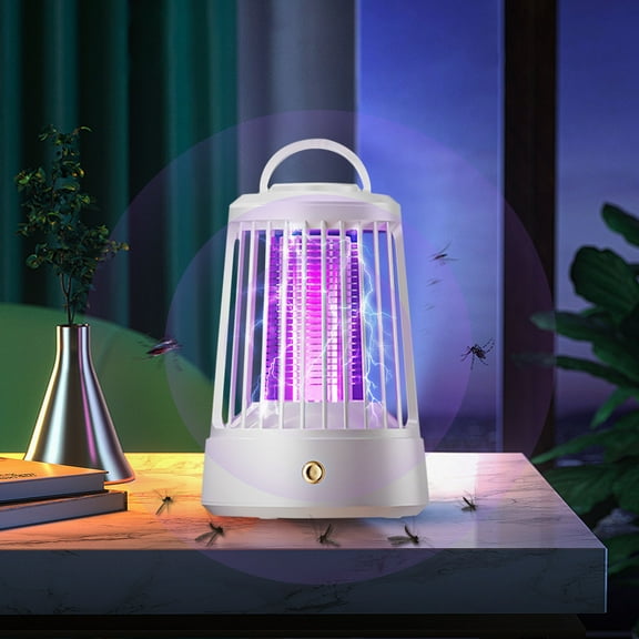 Mosquito Light, Portable Bug Zapper & Camping Lantern, USB Rechargeable for Outdoor Use, 360掳 Protection