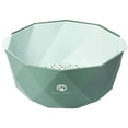 thumbnail image 1 of 2-in-1 Multi-Function Kitchen Colander Double-layer Vegetable Fruit Washing Bowl (Green), 1 of 6