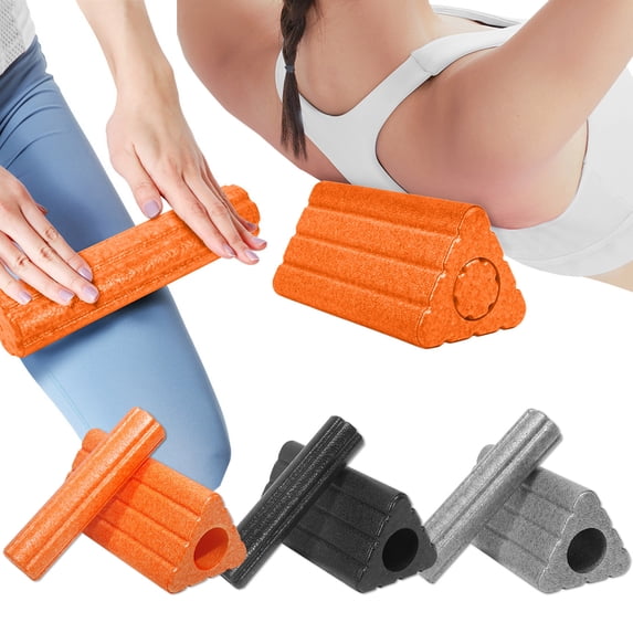 2-in-1 Multi-Functional Yoga Block, High Density EVA Foam Fitness Brick for One-Arm Balance Exercise, Lightweight Non-Slip Yoga Accessory for Stretching Flexibility Pilates Gym Home Workout, Gray
