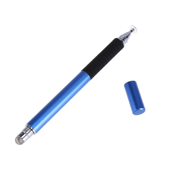 2 in 1 Multifunction Fine Point Round Thin Tip Touch Screen Pen Capacitive Stylus Pen For Smart Phone Tablet (Dark Blue)