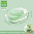 thumbnail image 1 of 2-in-1 Multifunctional Medication Box & Pill Cutter | Portable Sealed Pill Organizer with 3 Compartments | V-Shape Design for Accurate Pill Splitting | Large Capacity Weekly Organizer, 1 of 3