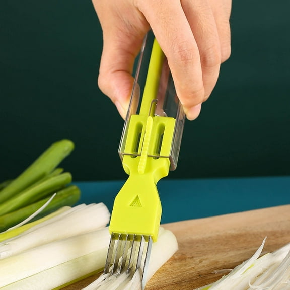 2-in-1 Multifunctional Vegetable Peeler Shredder, Stainless Steel Blade Scallion Celery Shredding Cutter, Household Labor Saving Kitchen Food Prep Tool Multi Color,B