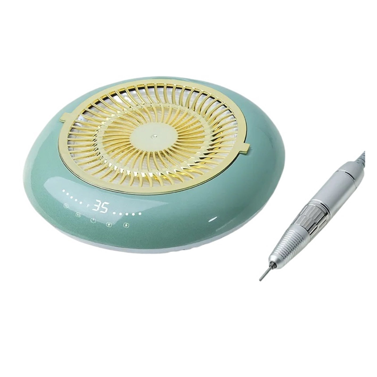 2 in 1 Nail Drill Machine 35000RPM Nail Sander Nail Vacuum Cleaner Intelligent Touch Screen Electric Electric Armor Remover