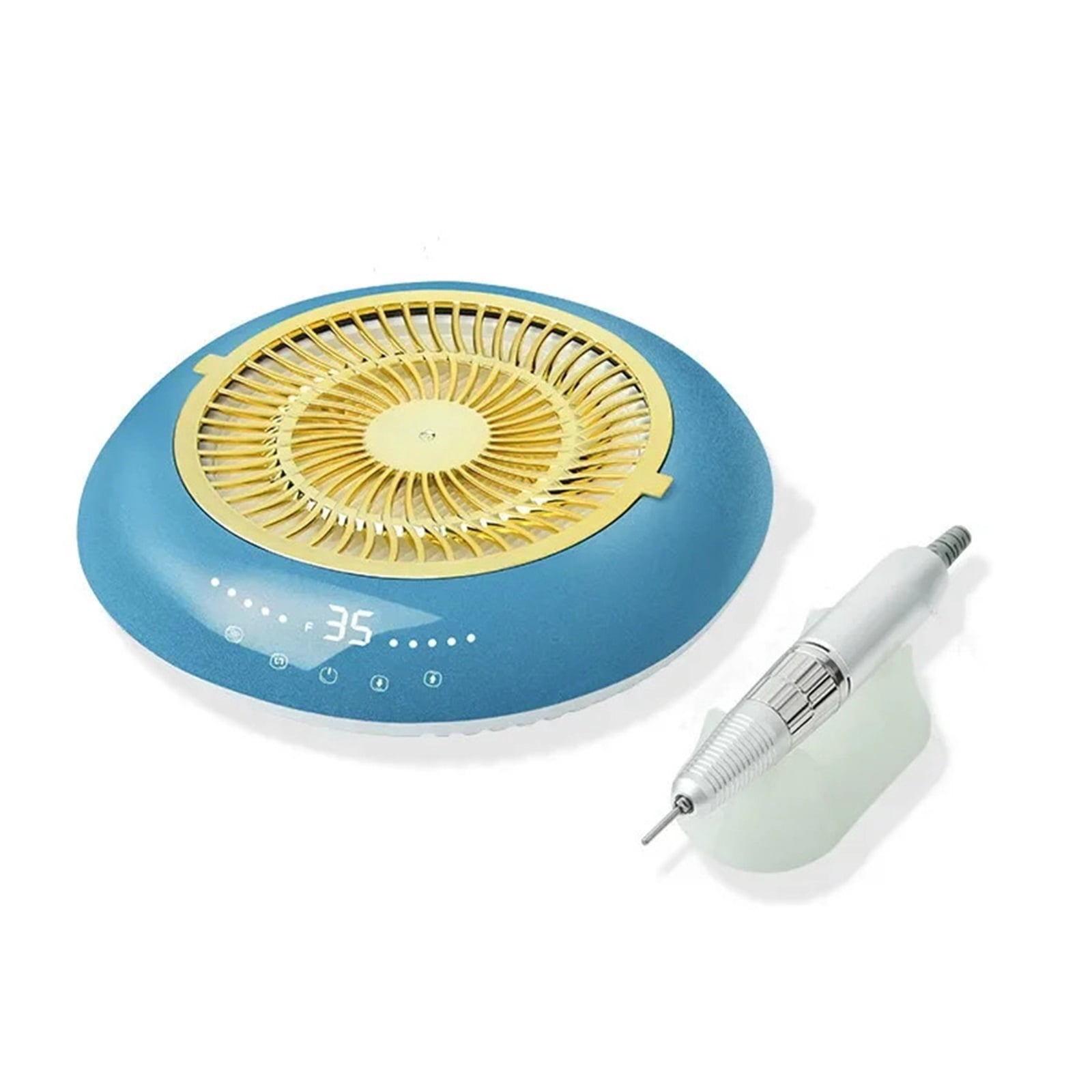 2 in 1 Nail Drill Machine 35000RPM Nail Sander Nail Vacuum Cleaner Intelligent Touch Screen Electric Electric Armor Remover