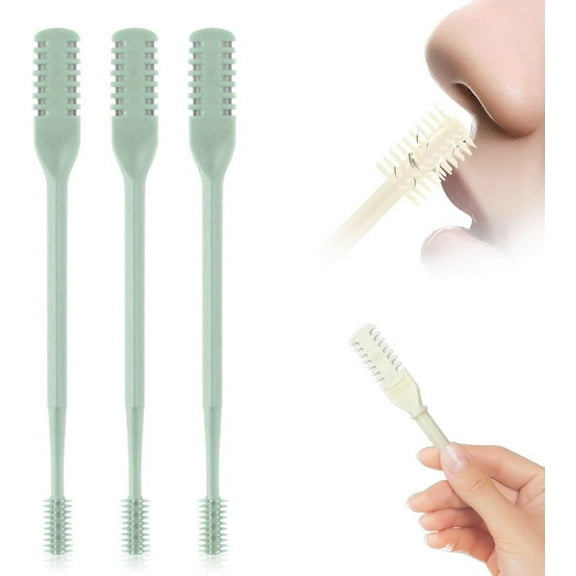 2-in-1 Nasal Hair Cutter for Women Men, 2026 Upgraded Manual 360° Rotating Nostril Hair Removal Tool Double Sided Nose Hair Blade, Lightweight Travel Essentials