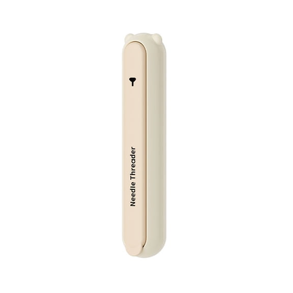 2-in-1 Needle Threader & Thread Remover Sewing Tool – Portable Stainless Steel & ABS Plastic for Hand Sewing & Fabric Repair Yellow