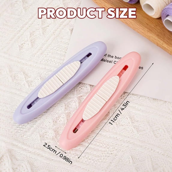 2 in 1 Needle Threader and Seam Ripper, Automatic Hand Sewing Tool