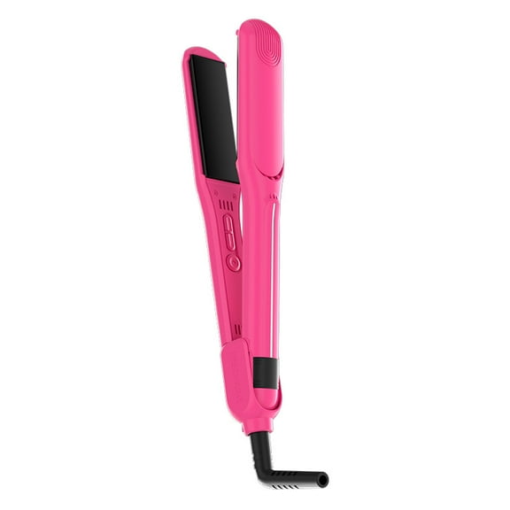2 in 1 Negative Ion Curling Wand & Straightener  2025 new Infrared Heat Technology for Salon-Quality Home Styling,PINK
