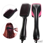 2-in-1 Negative Ion Hair Dryer Brush, Hot Air Styler & Volumizer for Smoothing, Drying & Frizz Control   Blow Dryer Brush for Home Use, Black